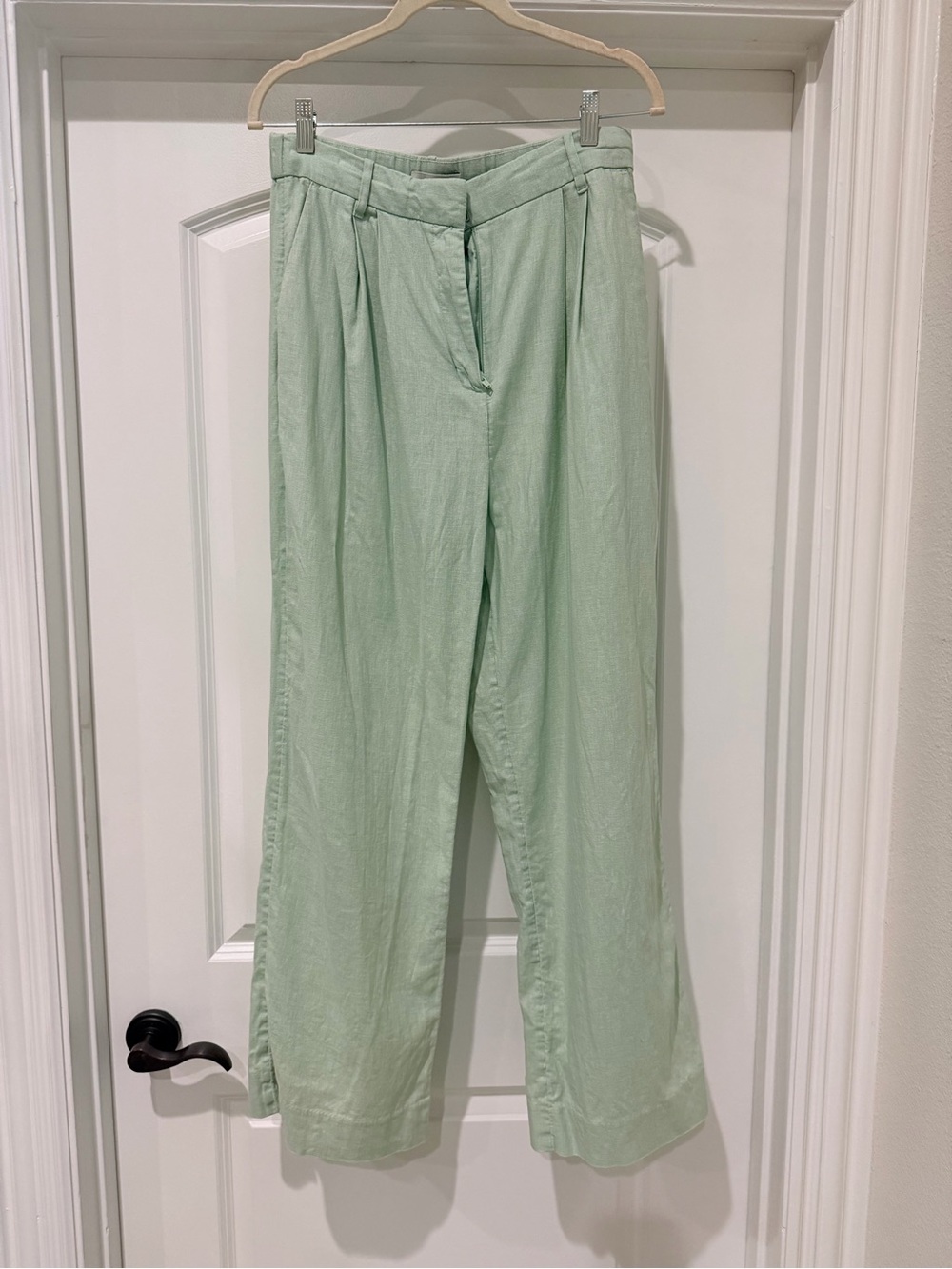 Abercrombie & Fitch Light Mint Wide Leg Pants